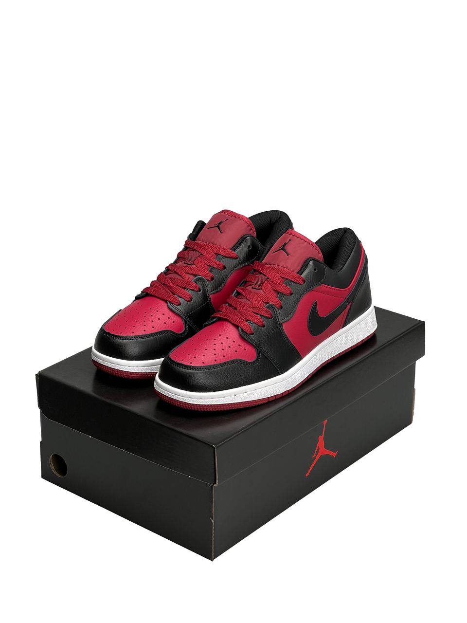 Nike Air Jordan 1 Low Black White Wine