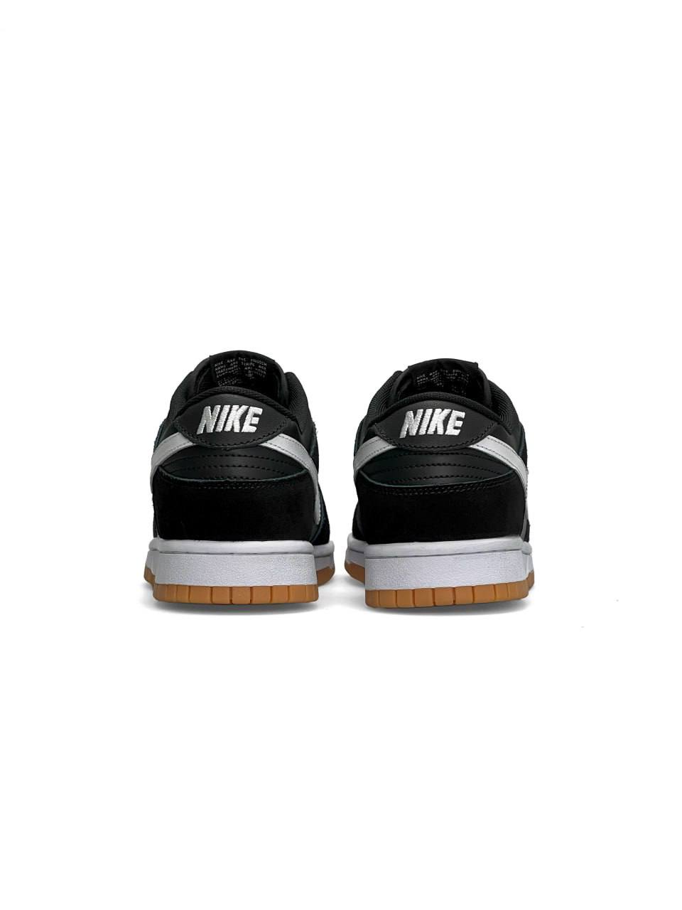 Nike SB Dunk Low Black Suede White Gum