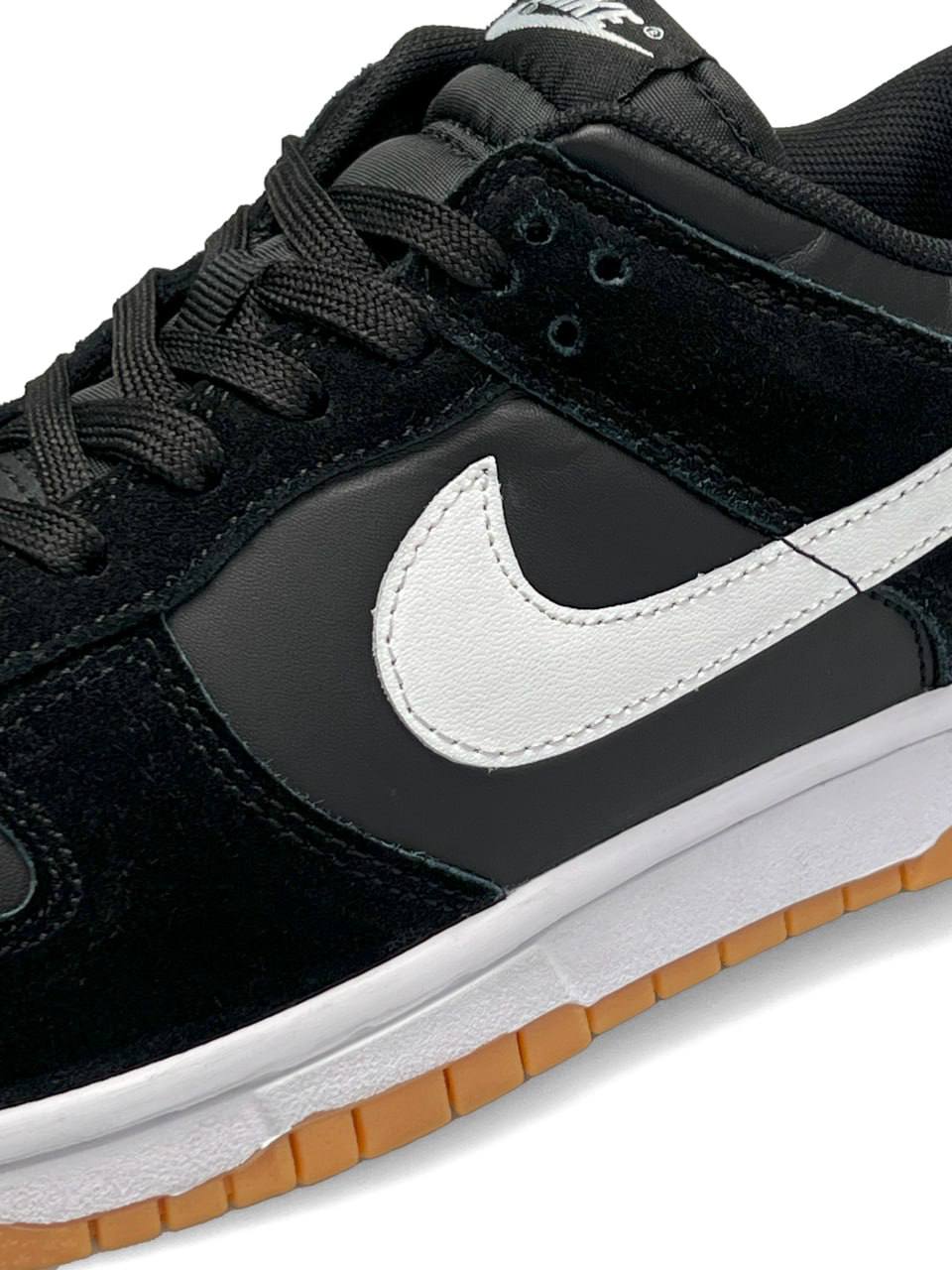 Nike SB Dunk Low Black Suede White Gum