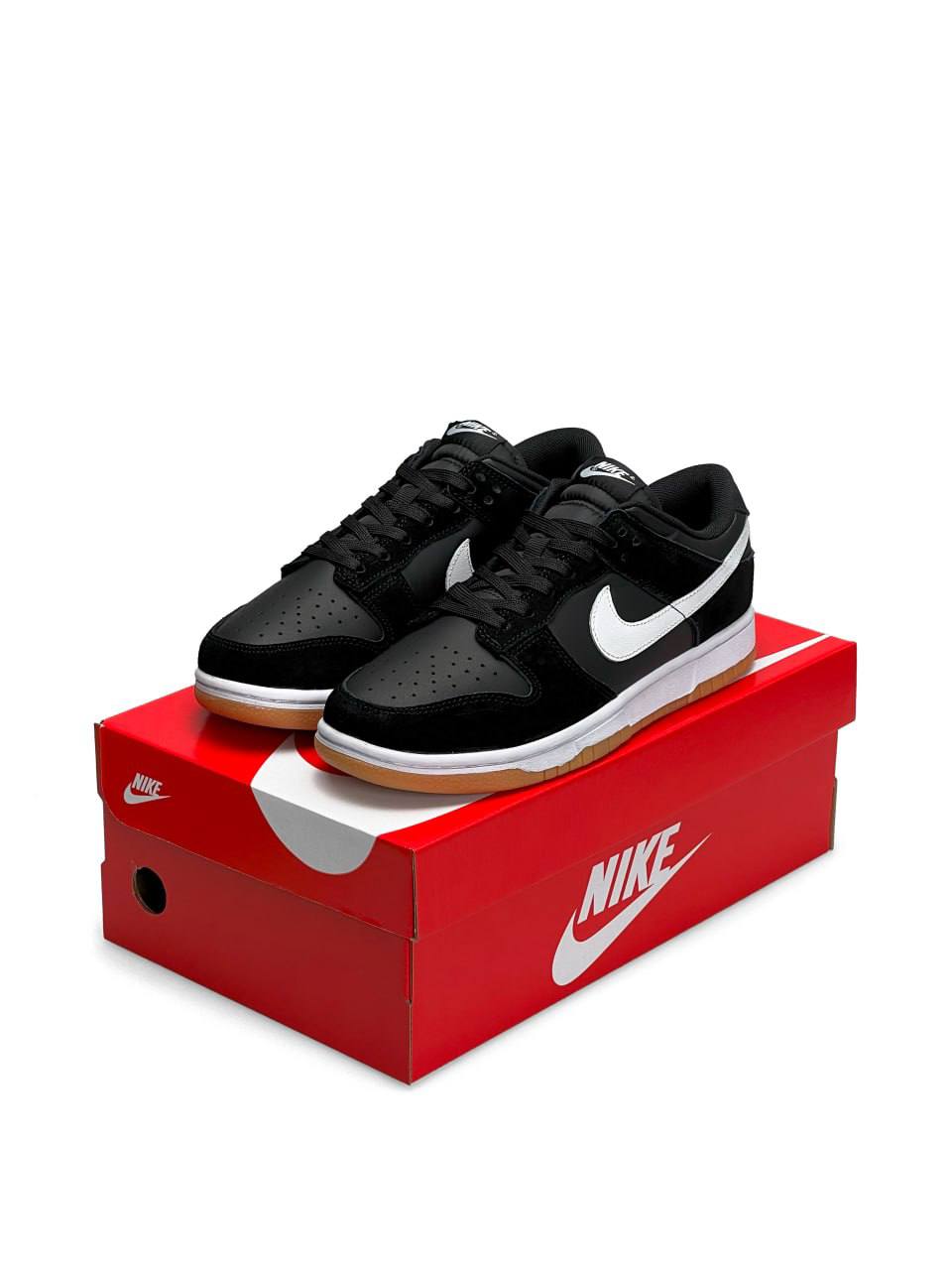 Nike SB Dunk Low Black Suede White Gum