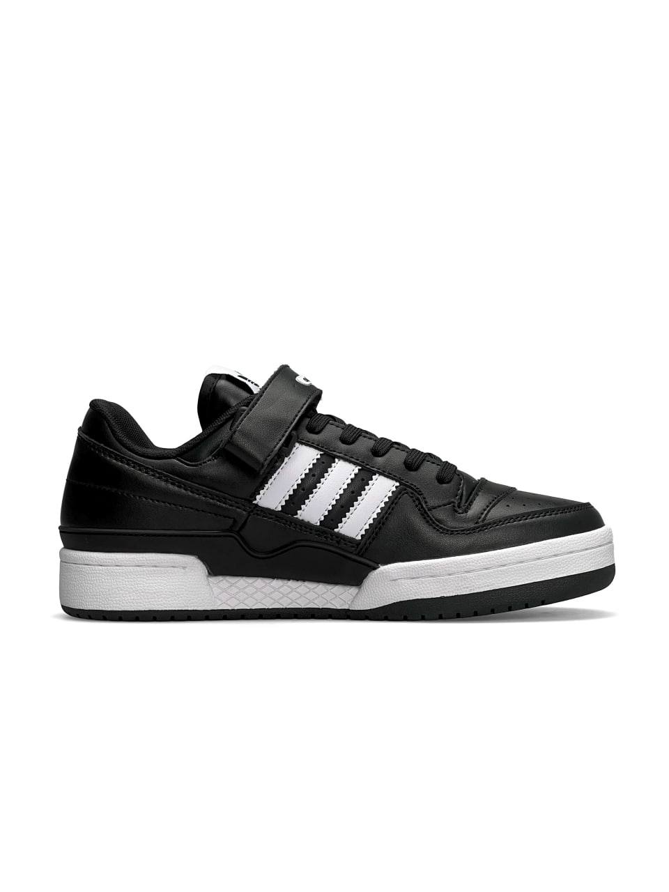 Adidas Forum Low All Black White