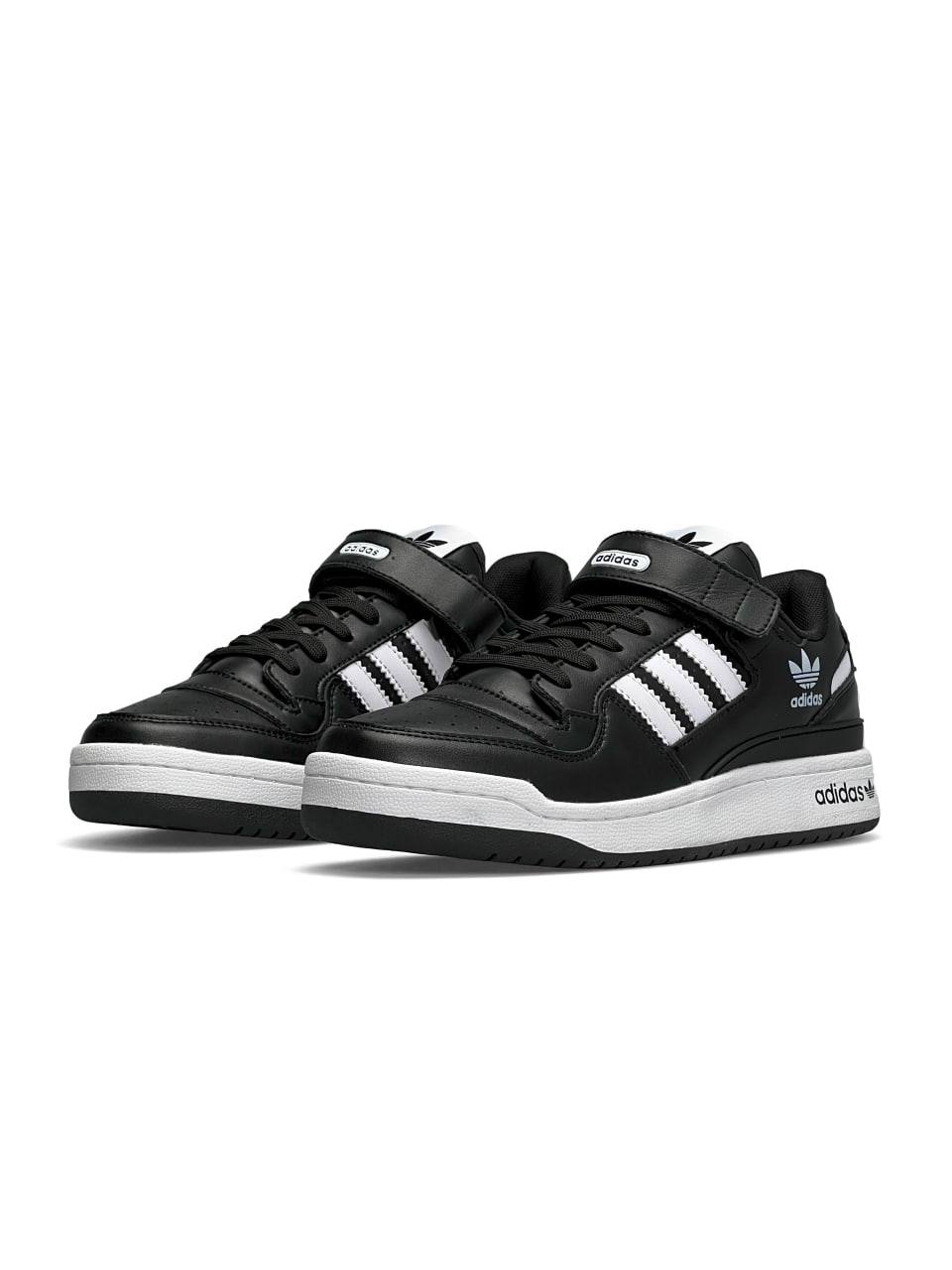 Adidas Forum Low All Black White
