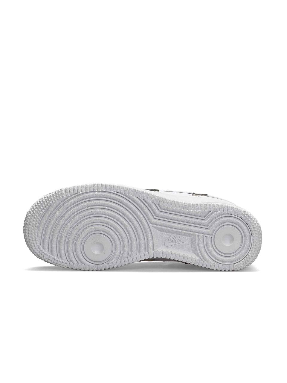Nike Air Force 1 LX Crome Swooshes All White