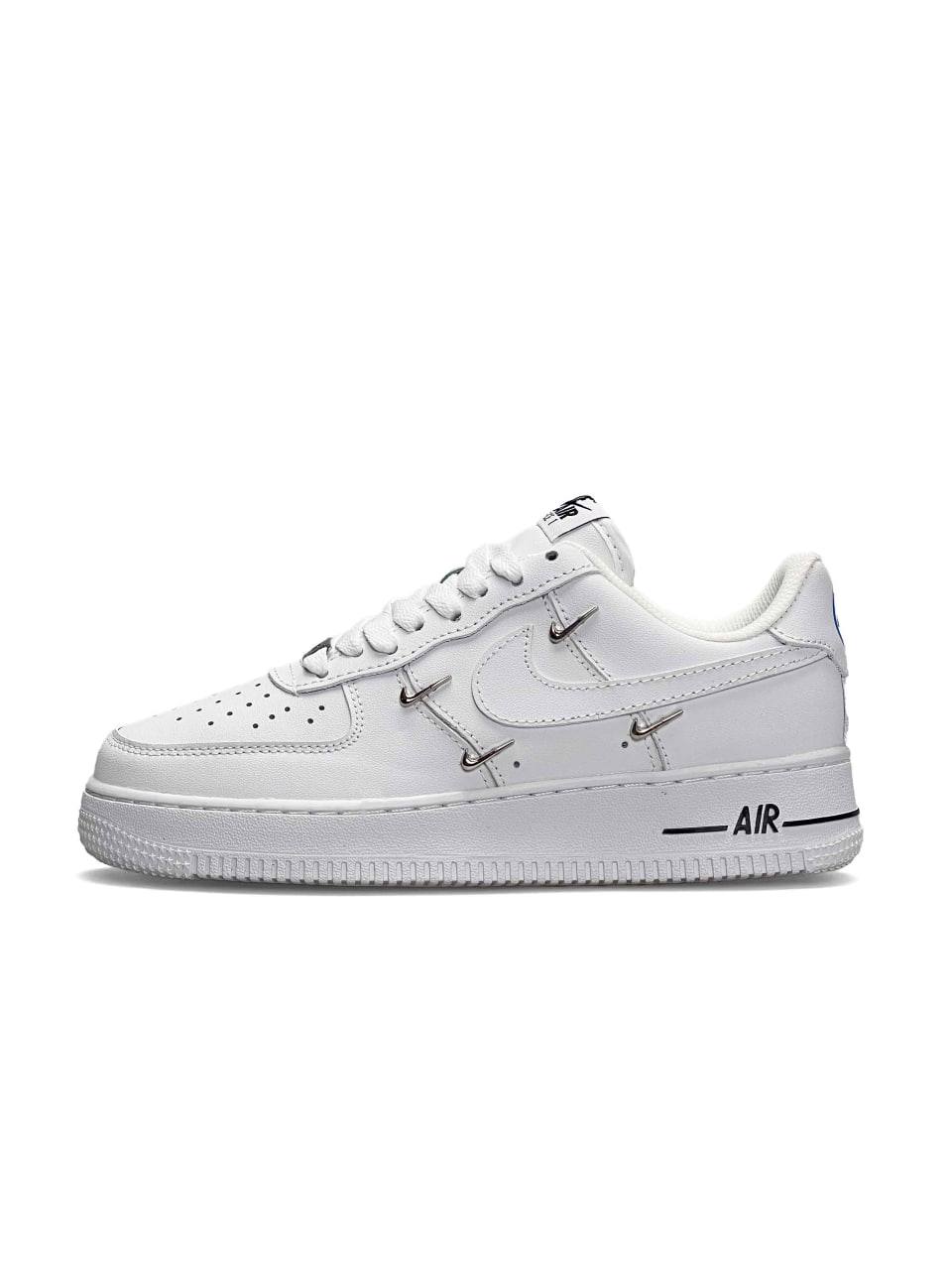 Nike Air Force 1 LX Crome Swooshes White Black