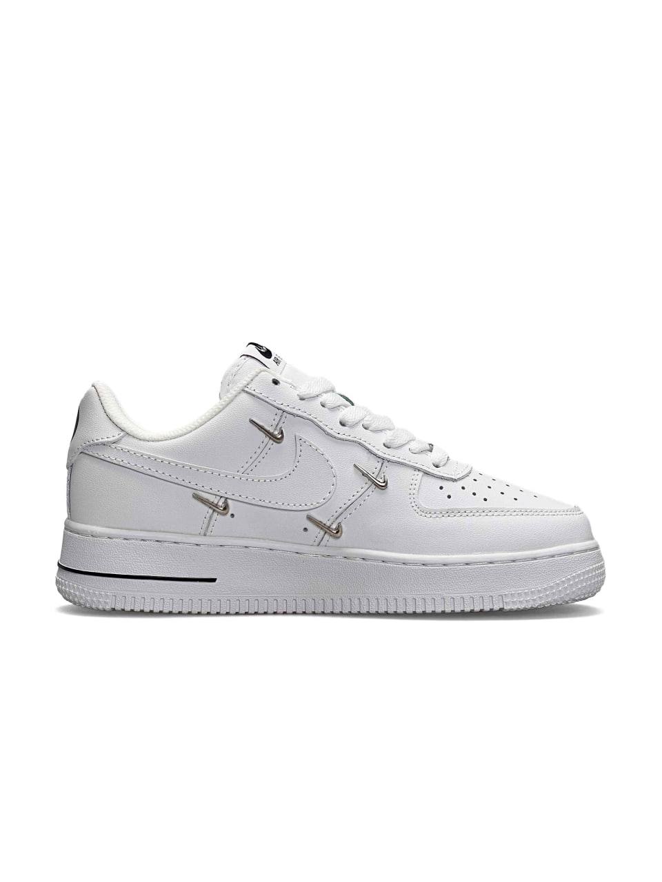 Nike Air Force 1 LX Crome Swooshes White Black