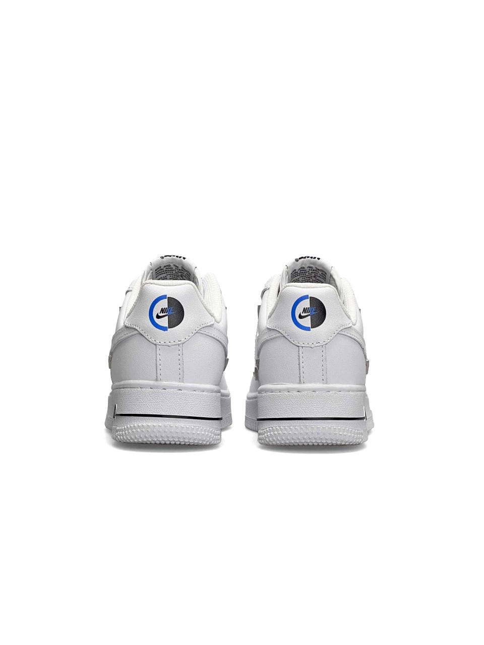 Nike Air Force 1 LX Crome Swooshes White Black