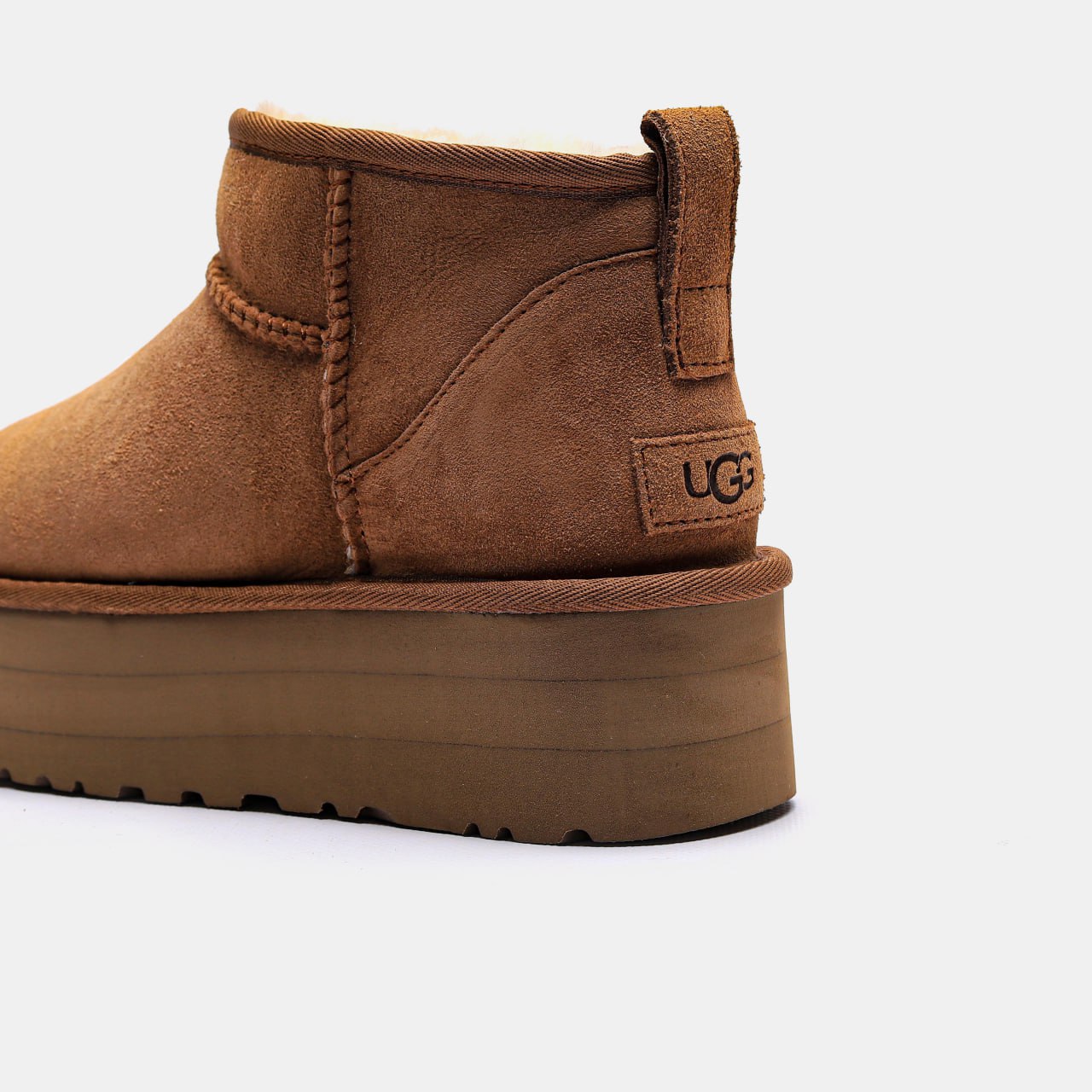 UGG Classic Ultra Mini Platform Bootie Chestnut