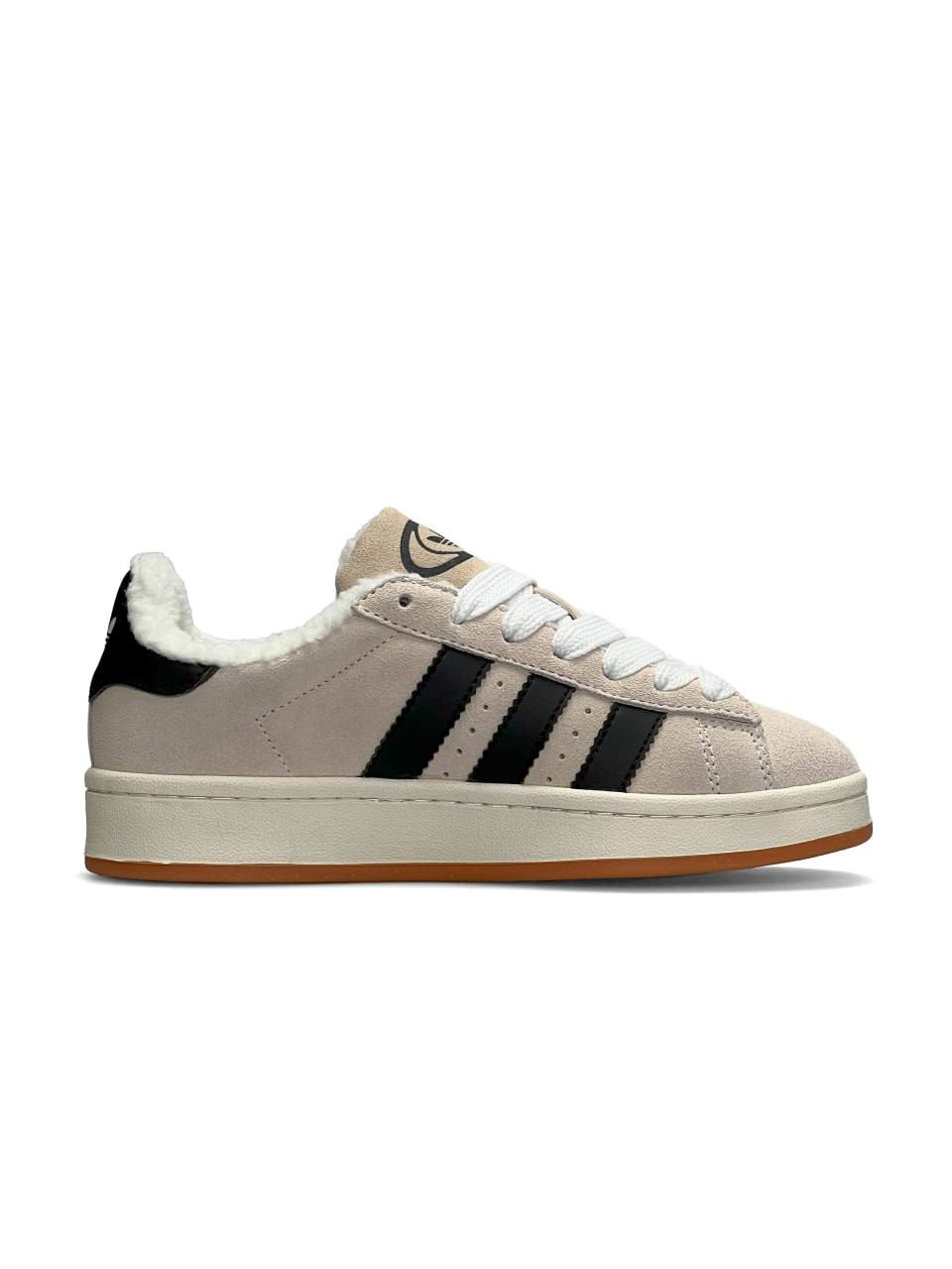 Adidas Campus Beige Black Fur