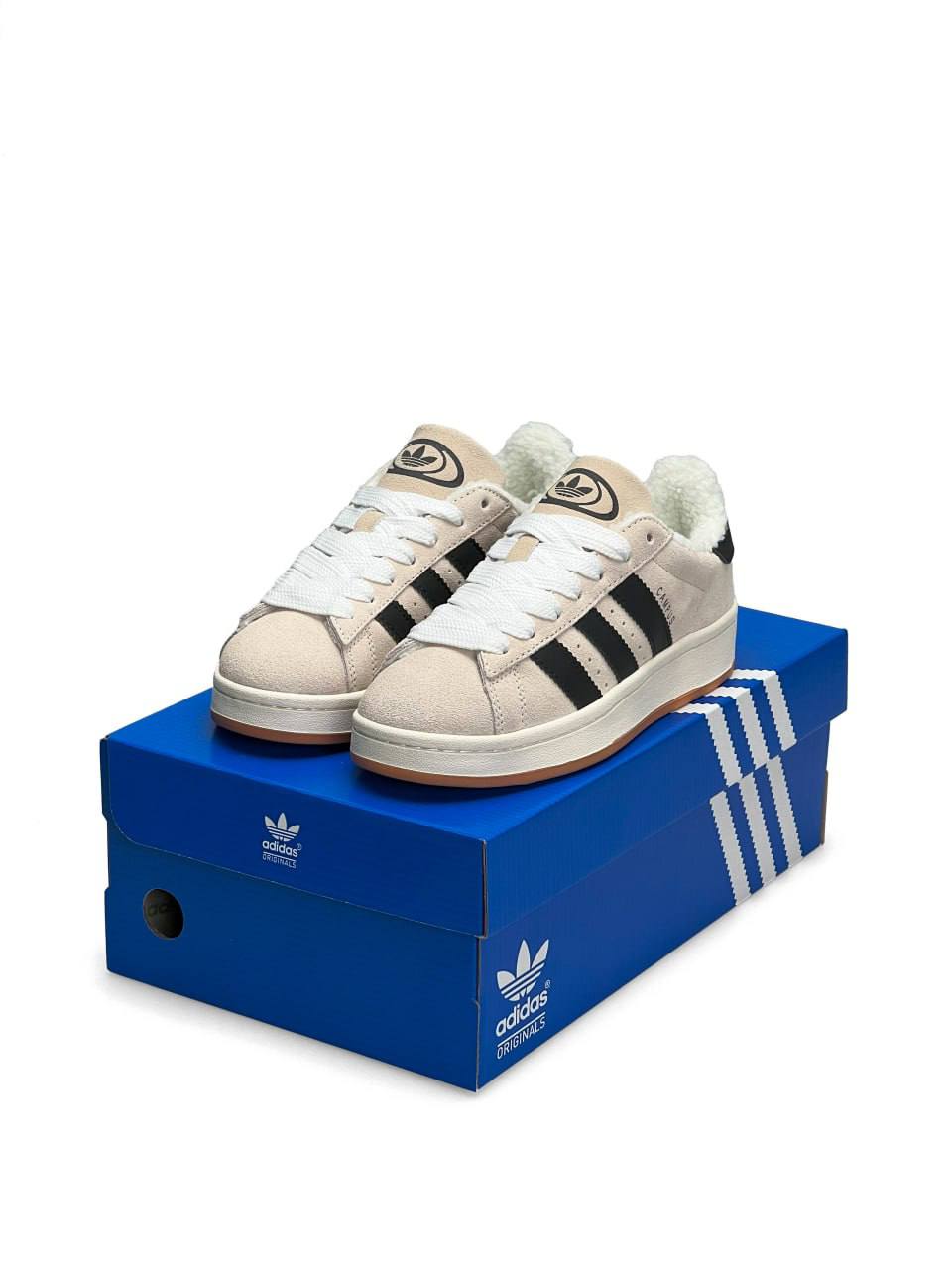 Adidas Campus Beige Black Fur