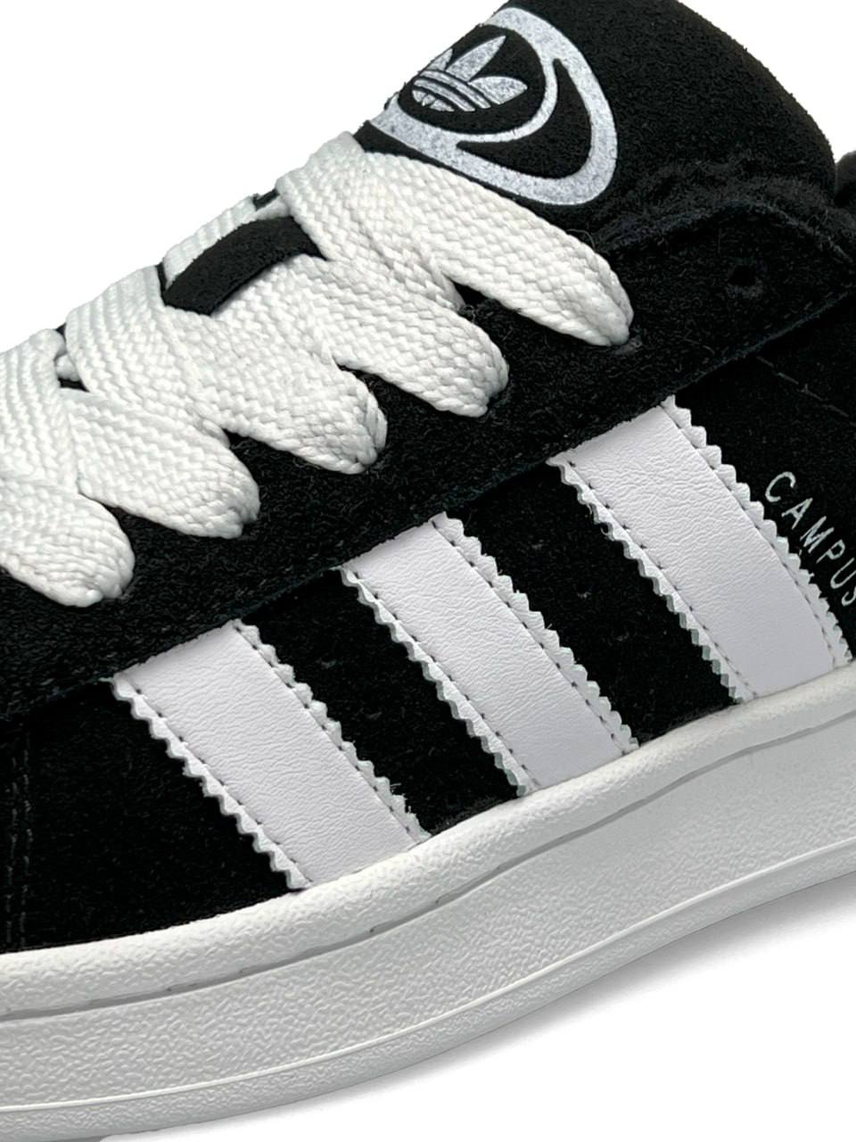Adidas Campus Black White Fur