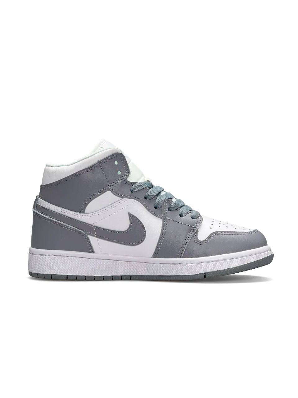 Nike Air Jordan 1 High Silver Gray White Fur