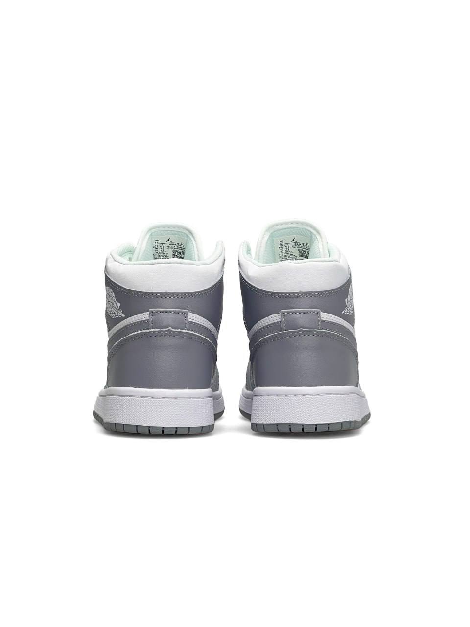 Nike Air Jordan 1 High Silver Gray White Fur