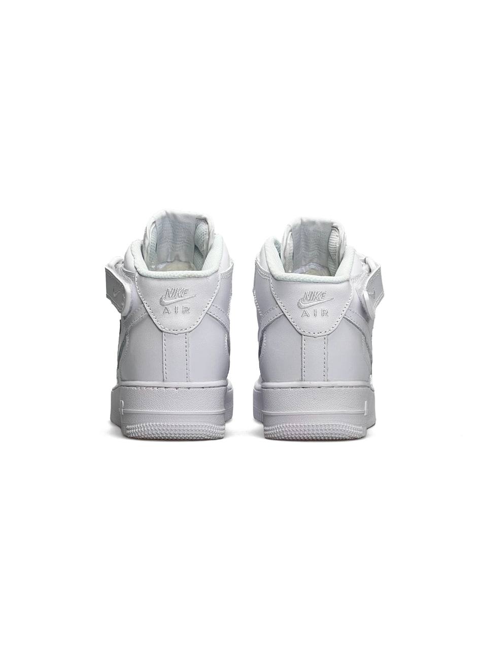 Nike Air Force 1 High All White Fur
