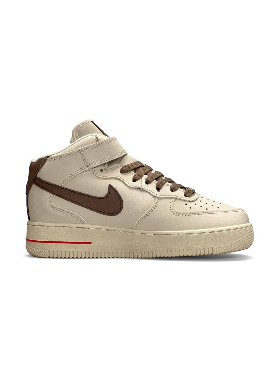Nike Air Force 1 High Beige Brown Fur