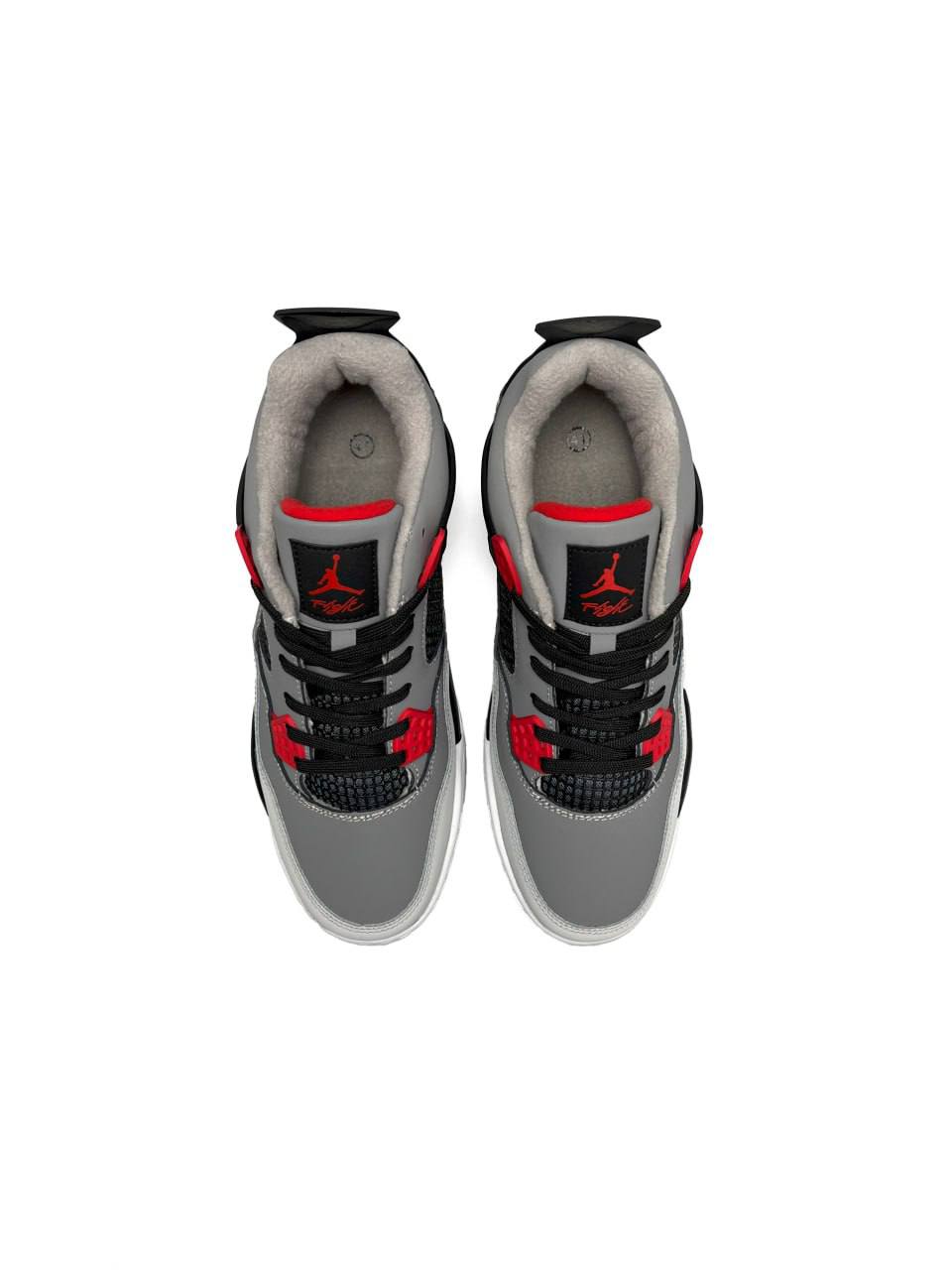 Nike Air Jordan 4 Retro Fleece Termo Gray White Black