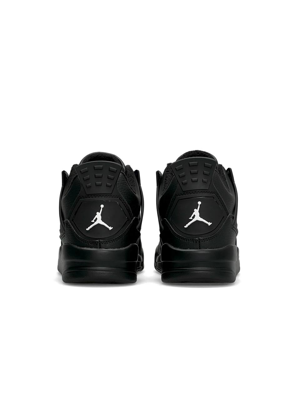 Nike Air Jordan 4 Retro Fleece Termo All Black Leather