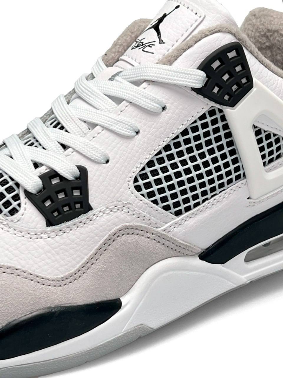 Nike Air Jordan 4 Retro Fleece Termo White Leather