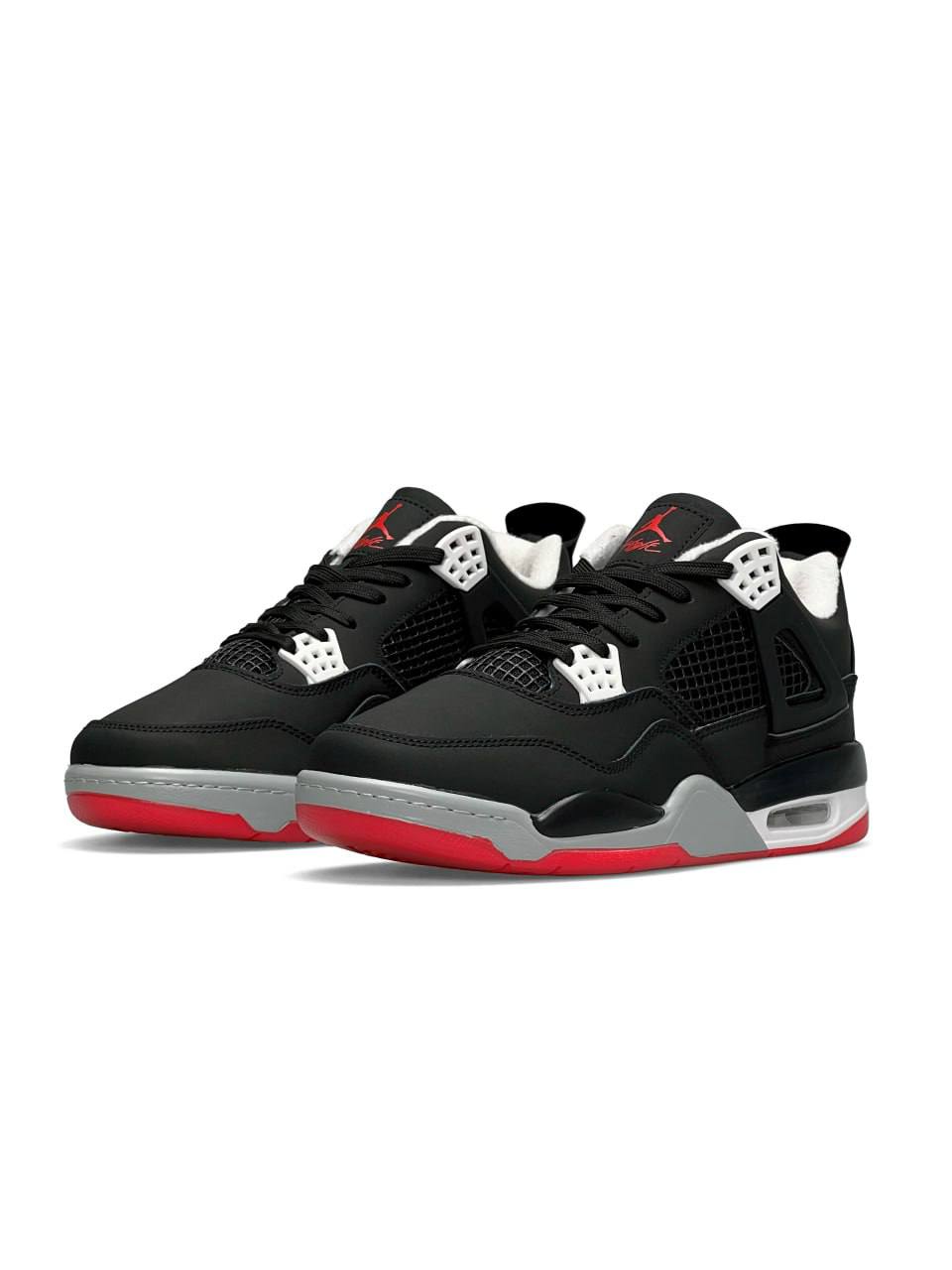 Nike Air Jordan 4 Retro Fleece Termo Black Red