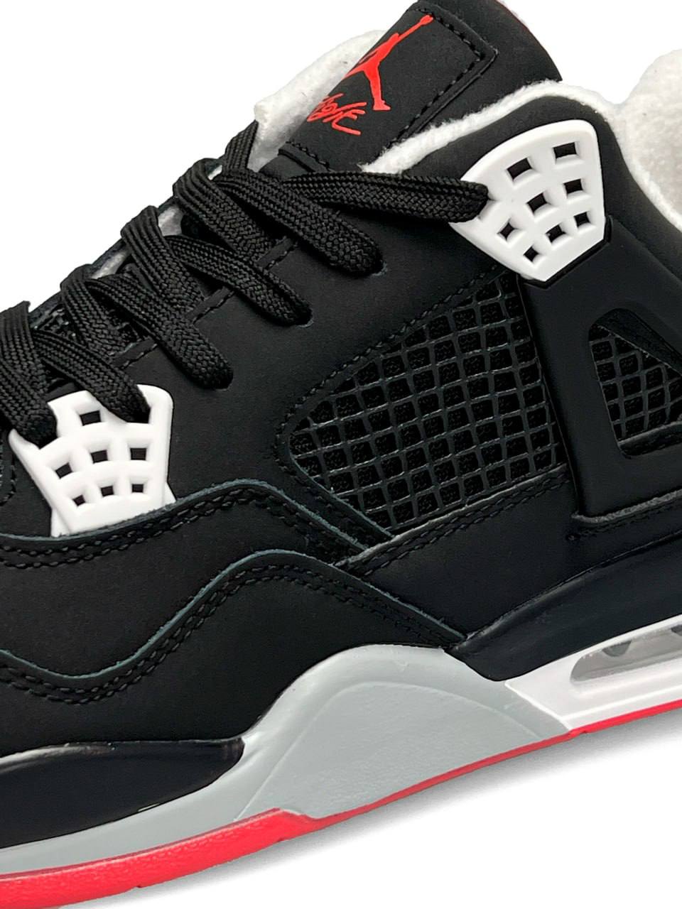 Nike Air Jordan 4 Retro Fleece Termo Black Red