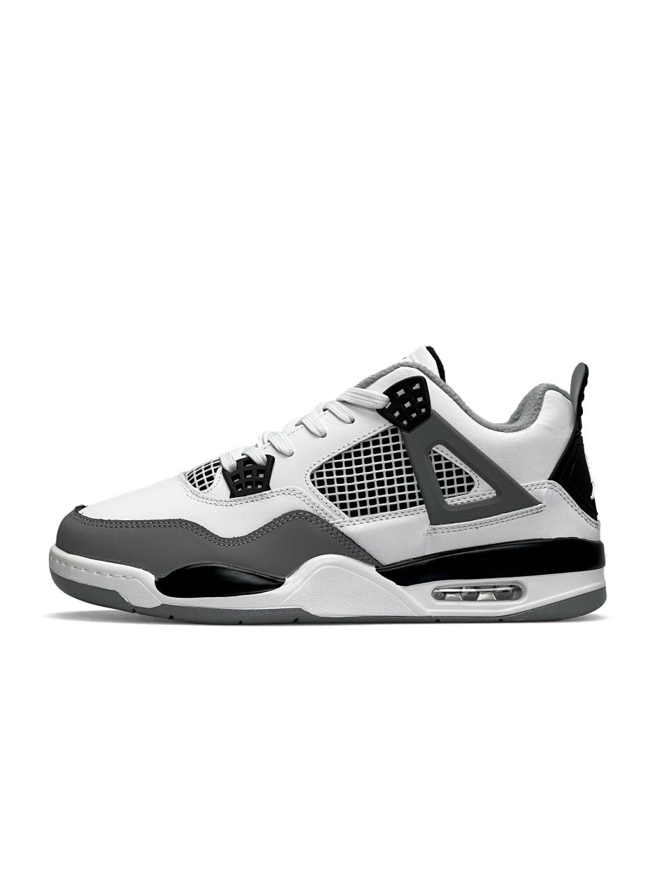 Nike Air Jordan 4 Retro Fleece Termo White Gray