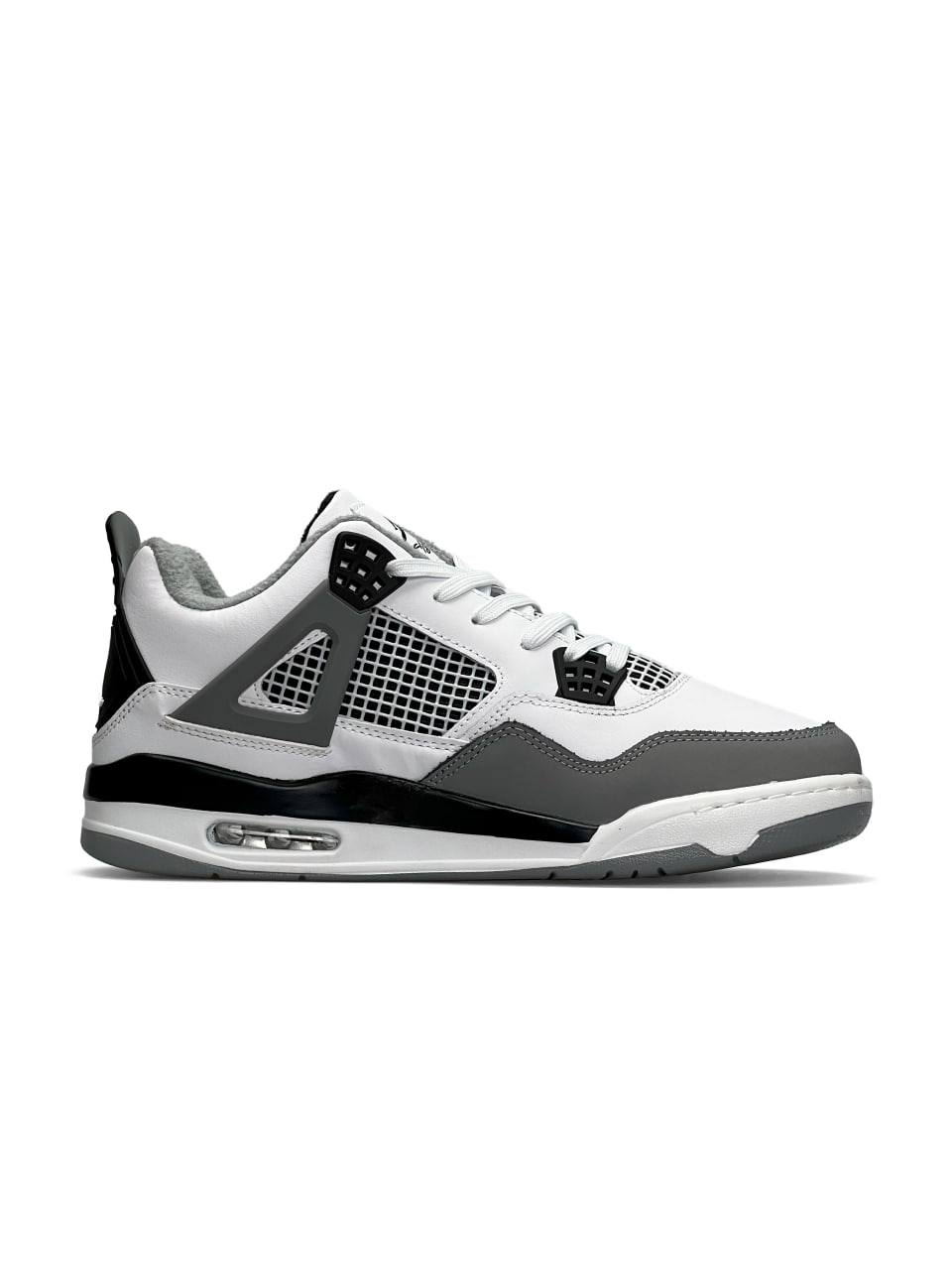Nike Air Jordan 4 Retro Fleece Termo White Gray