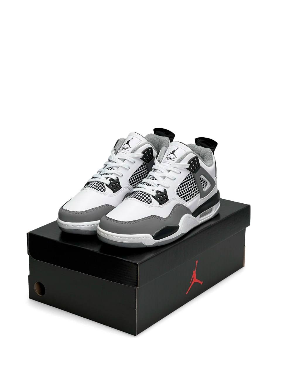 Nike Air Jordan 4 Retro Fleece Termo White Gray