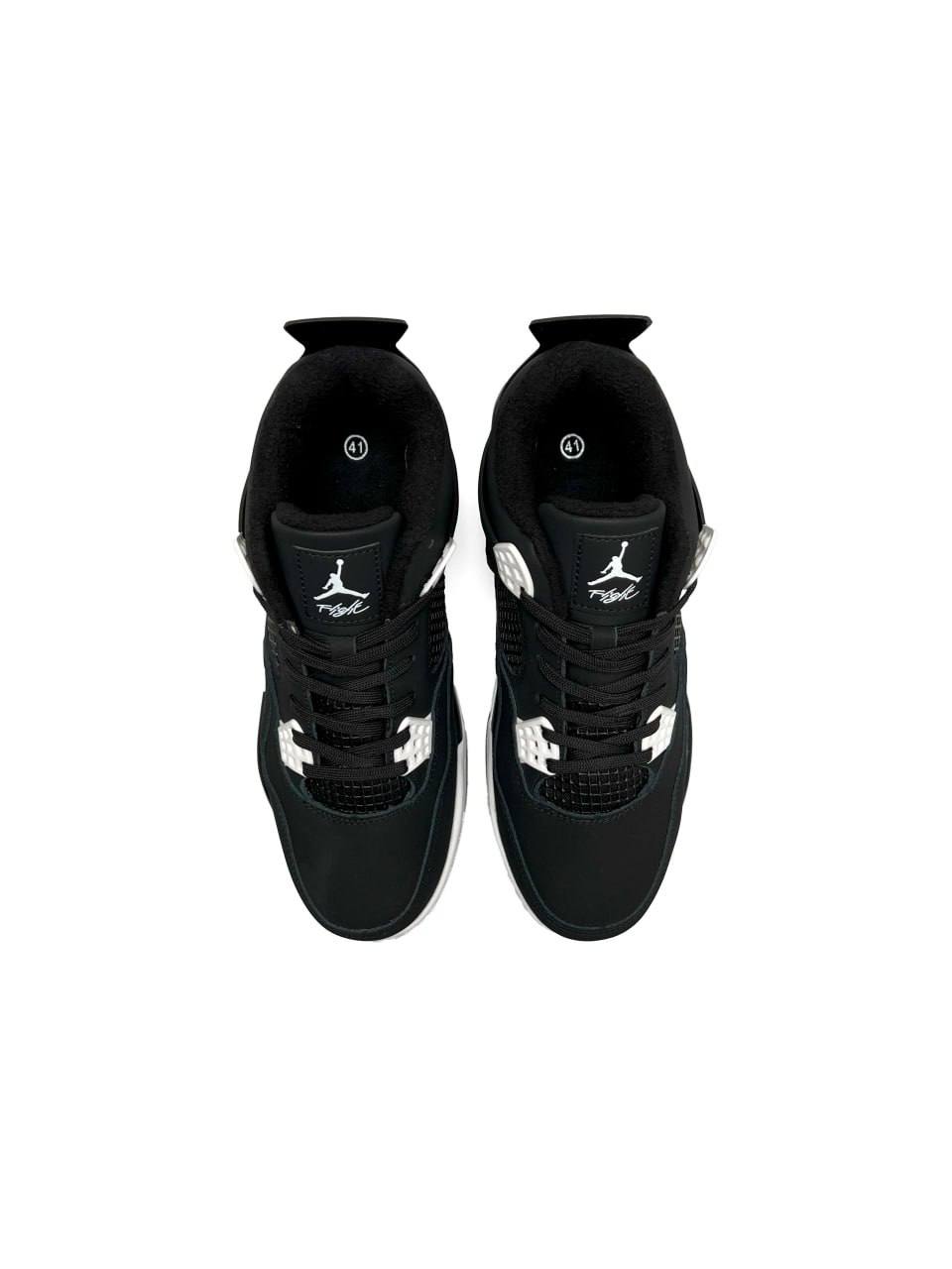Nike Air Jordan 4 Retro Fleece Termo Black White