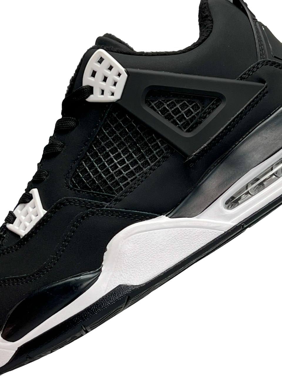 Nike Air Jordan 4 Retro Fleece Termo Black White