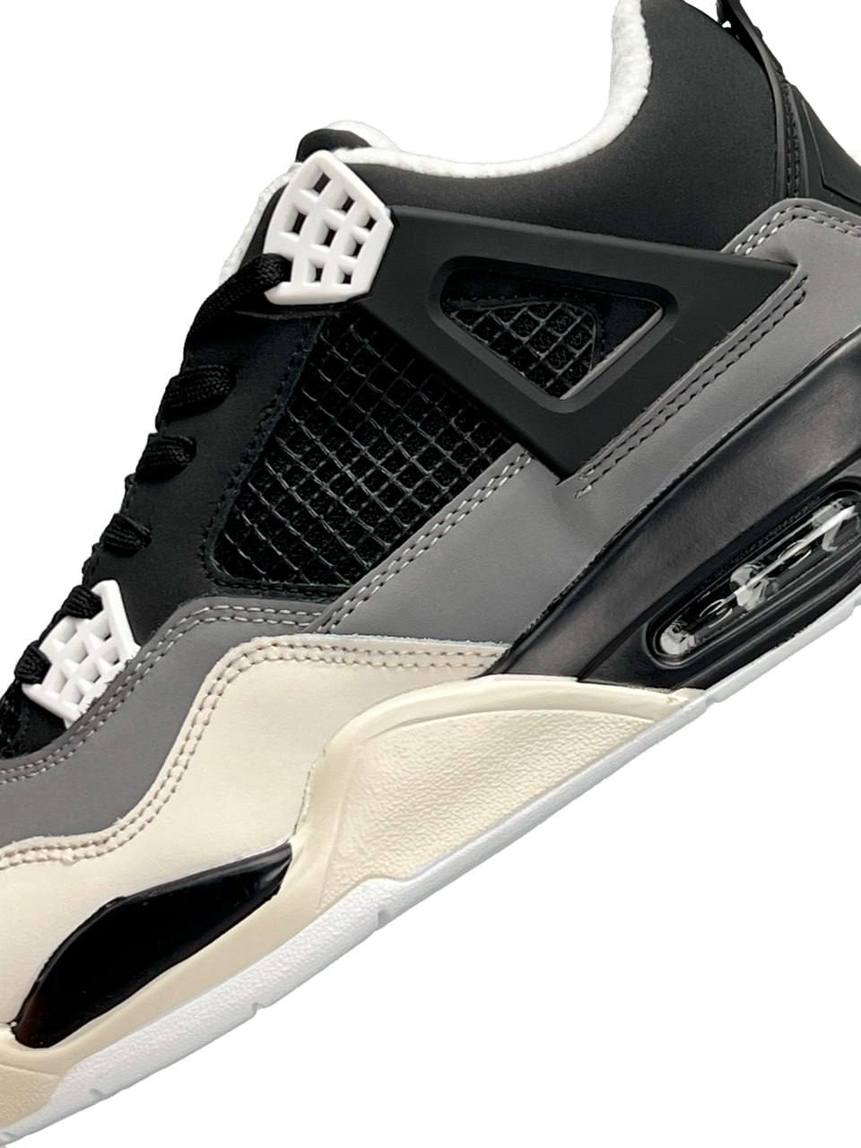 Nike Air Jordan 4 Retro Fleece Termo Black Gray Beige
