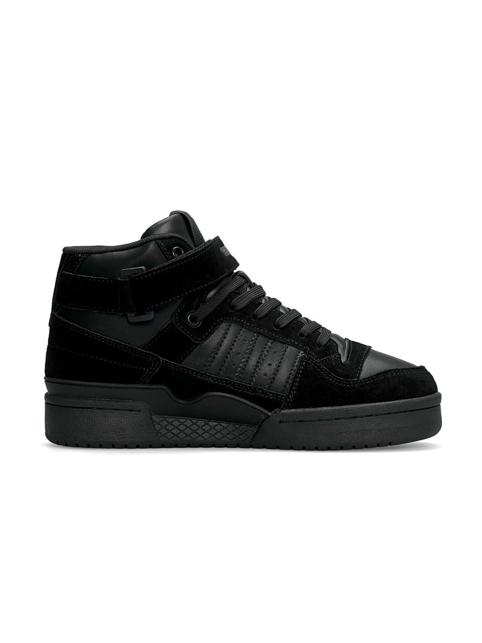 Adidas Forum High Black Suede Fur