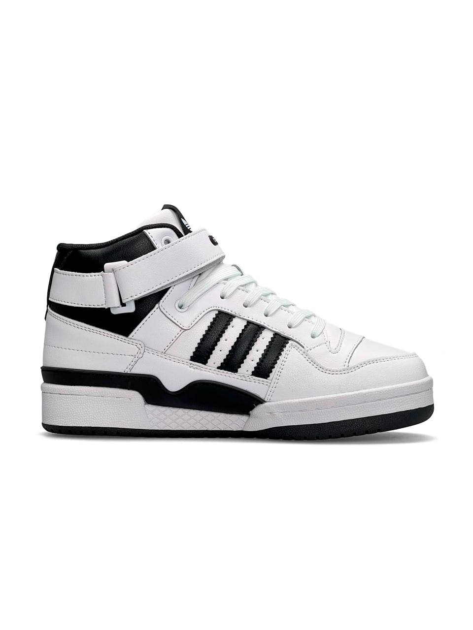 Adidas Forum High White Black Fur