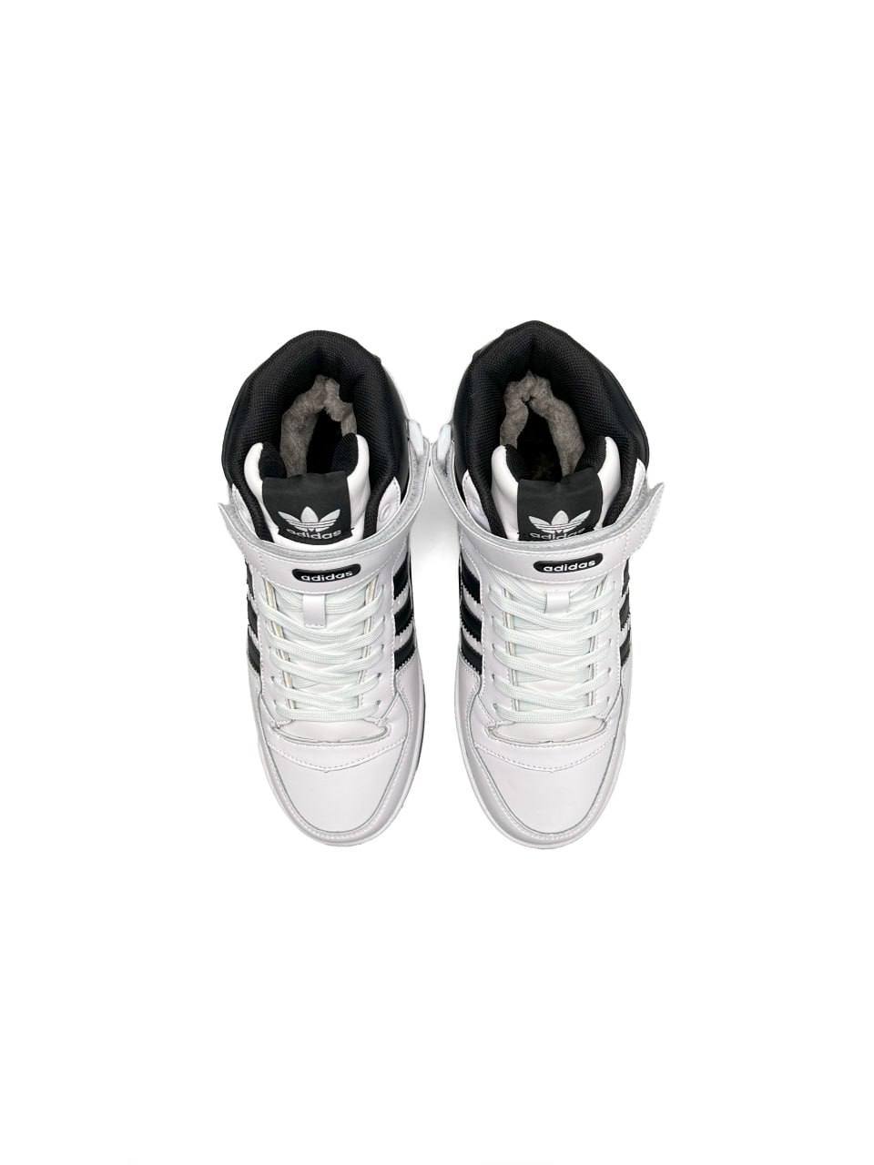 Adidas Forum High White Black Fur