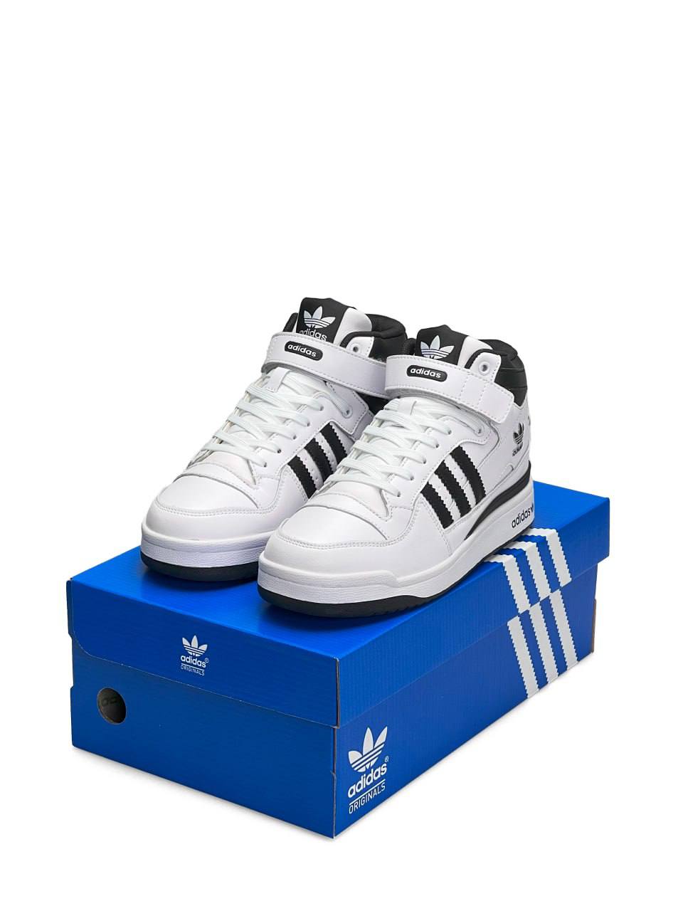 Adidas Forum High White Black Fur