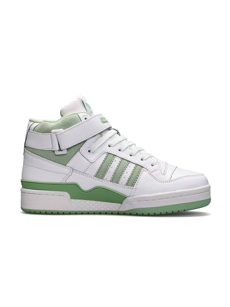 Adidas Forum High White Olive Fur