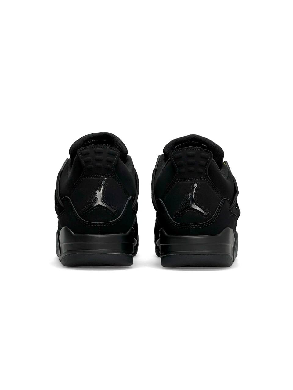 Nike Air Jordan 4 Retro All Black Matte Fur
