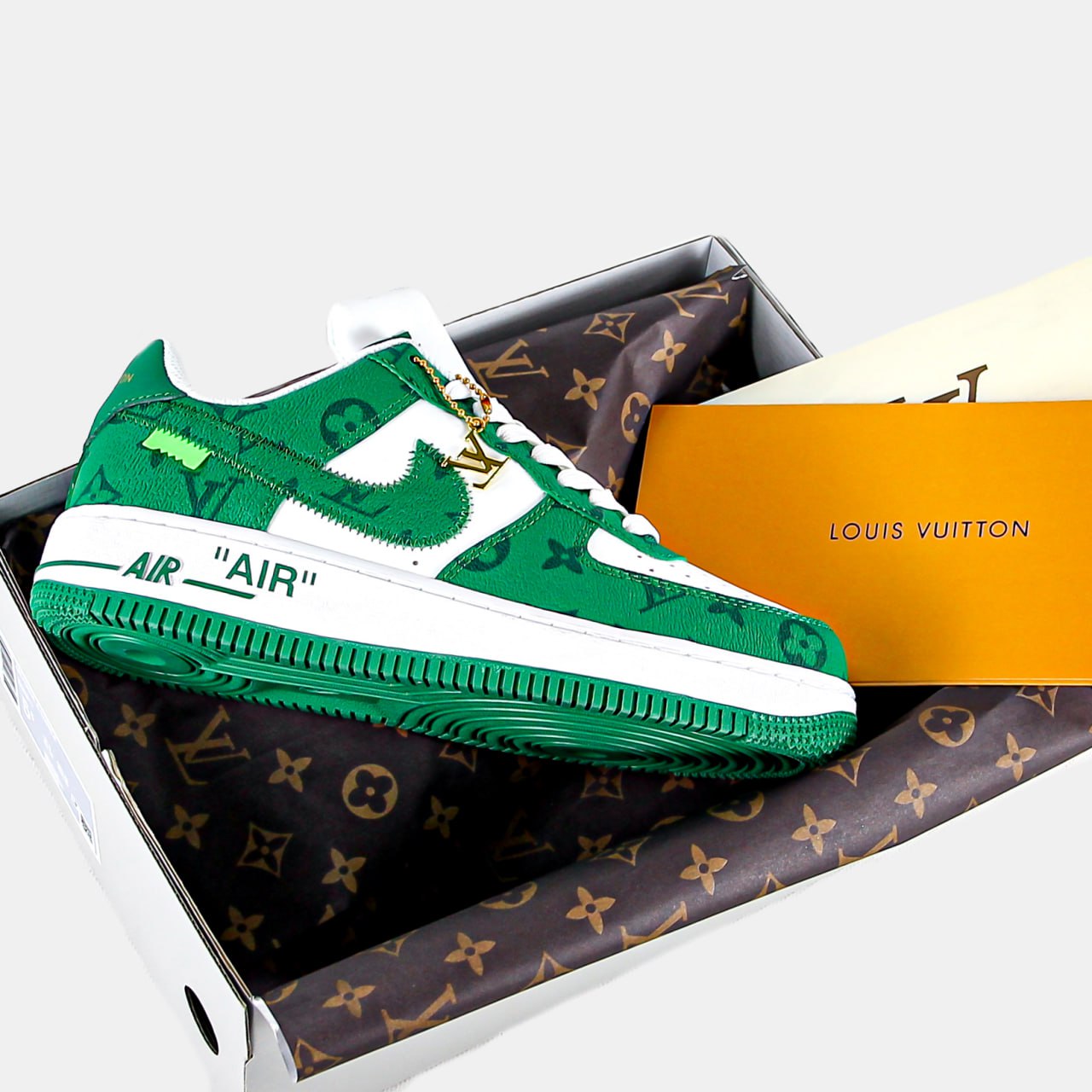 Nike Air Force 1 Low By Virgil Abloh White Green LV