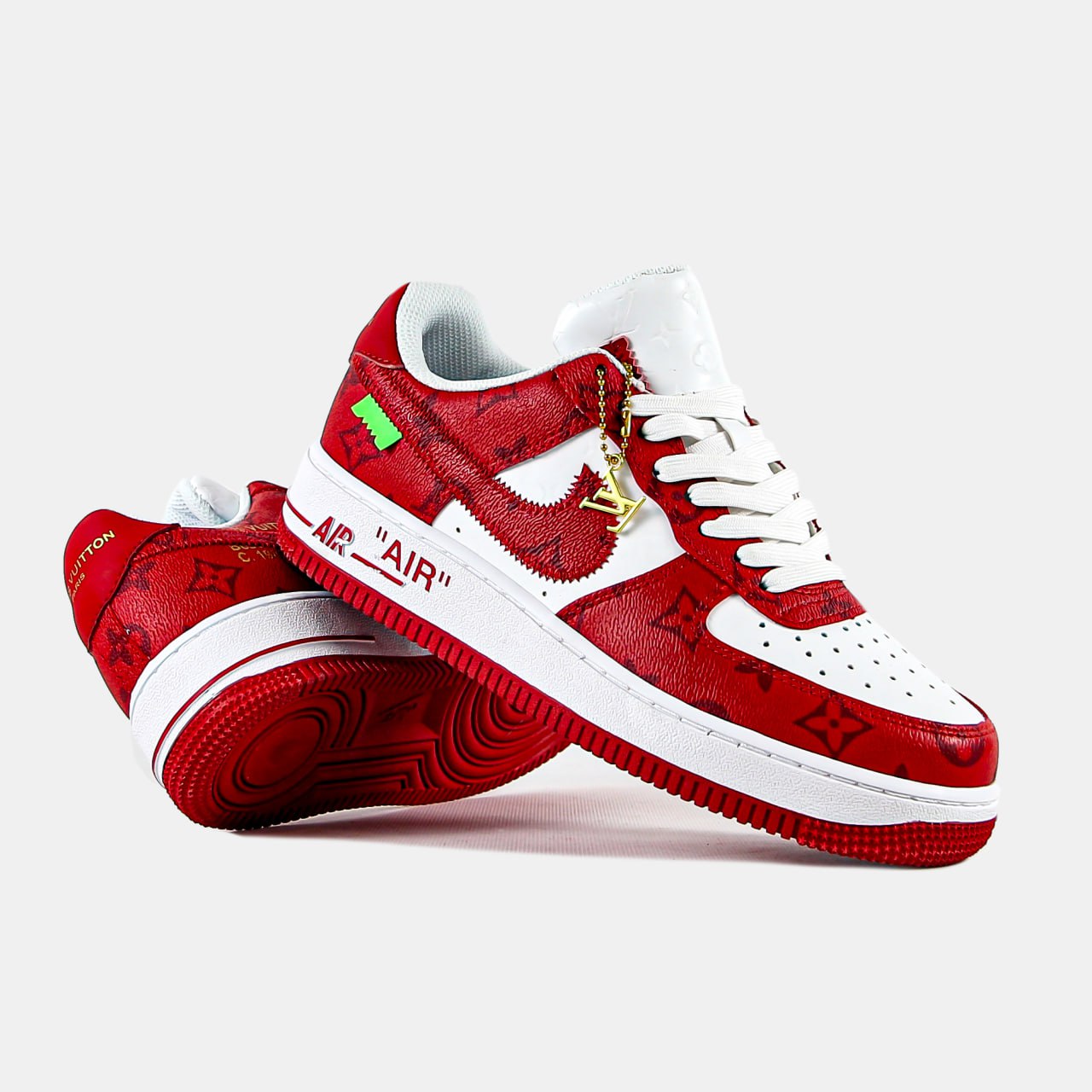 Nike Air Force 1 Low By Virgil Abloh White Red LV