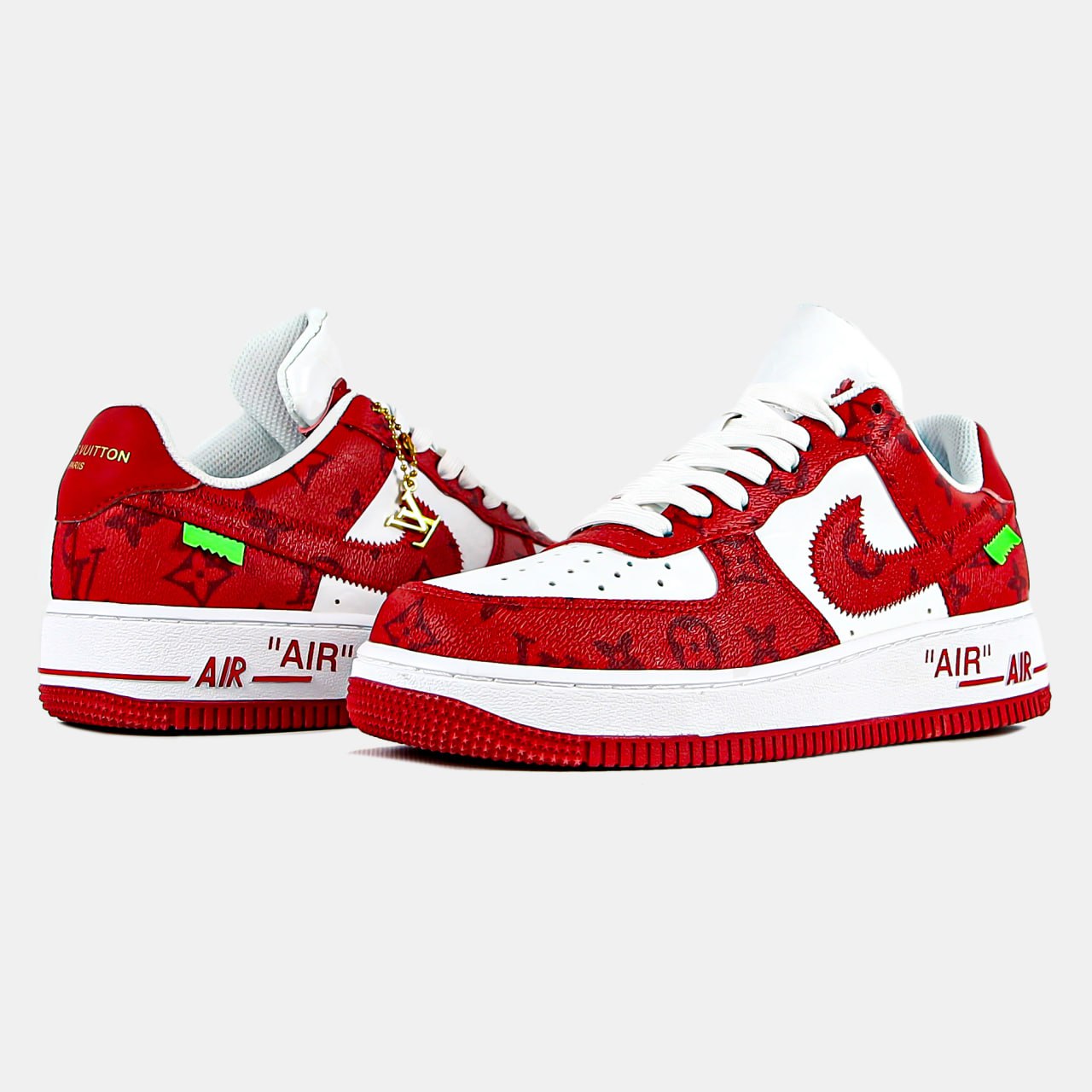 Nike Air Force 1 Low By Virgil Abloh White Red LV