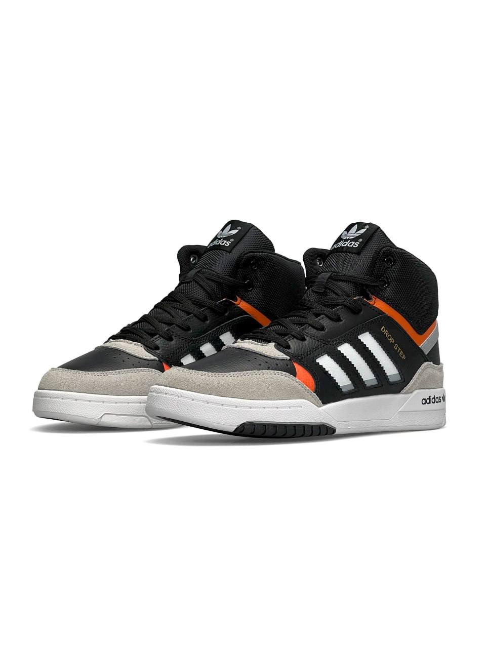 Adidas Drop Step High Black Orange Fur