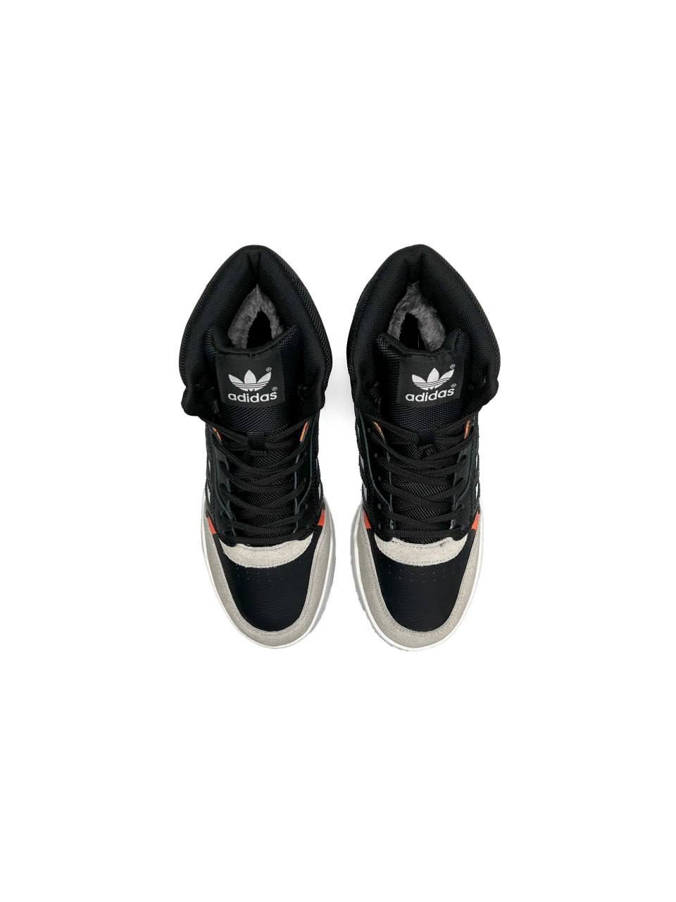 Adidas Drop Step High Black Orange Fur