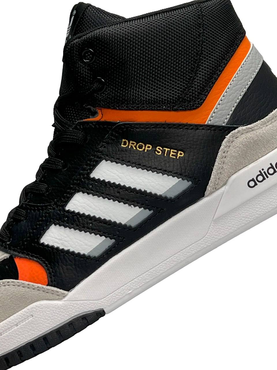 Adidas Drop Step High Black Orange Fur
