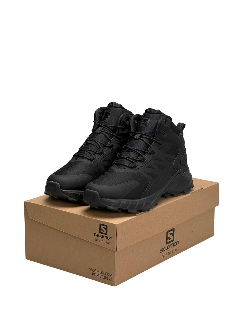 Salomon Gore-Tex High All Black Fur