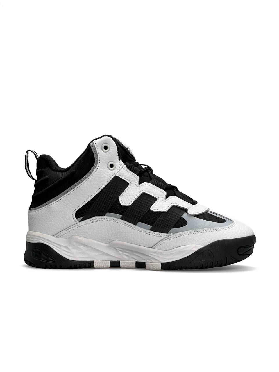 Adidas Niteball High White Black Fur