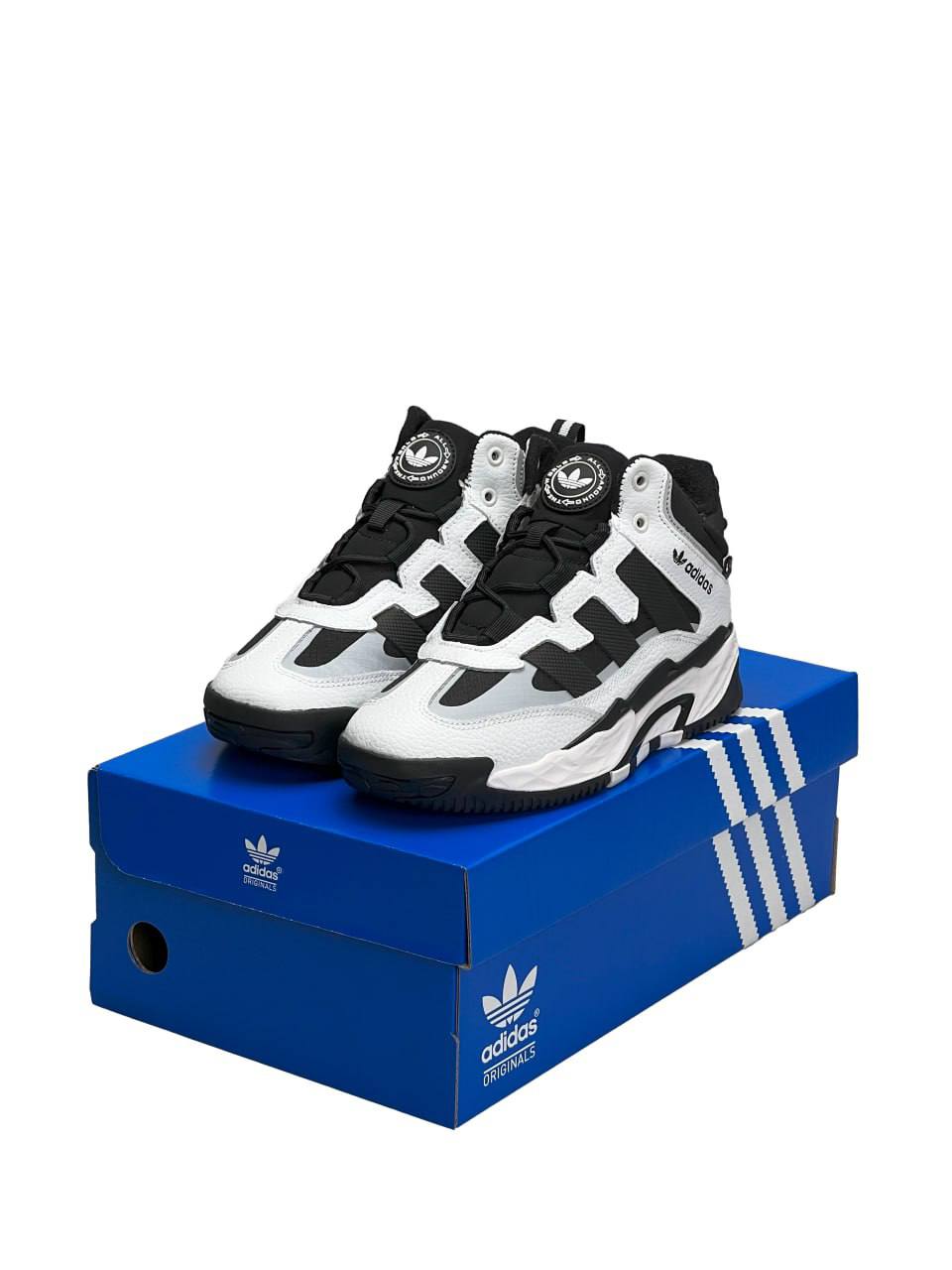Adidas Niteball High White Black Fur