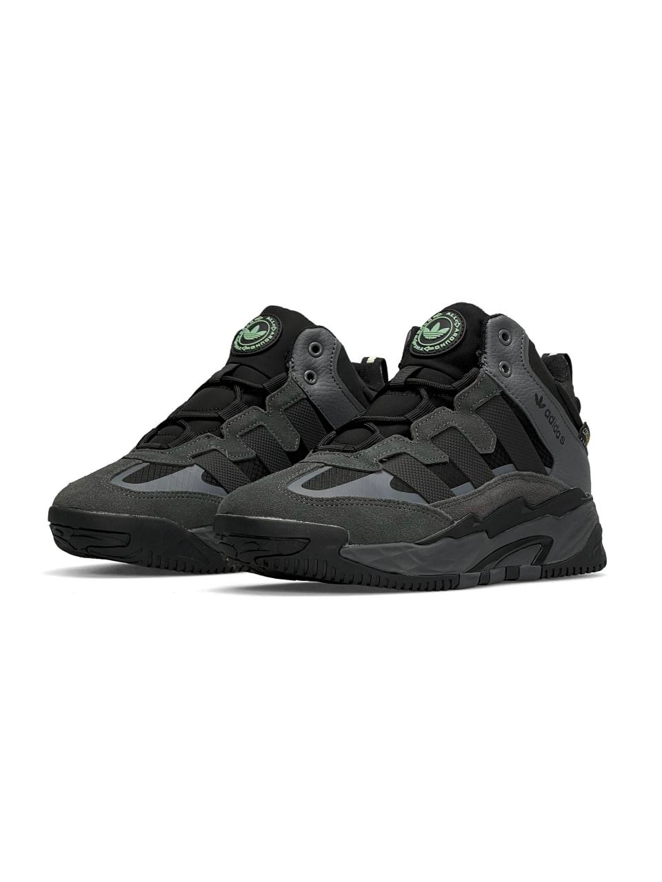 Adidas Niteball High Grey Black Fur