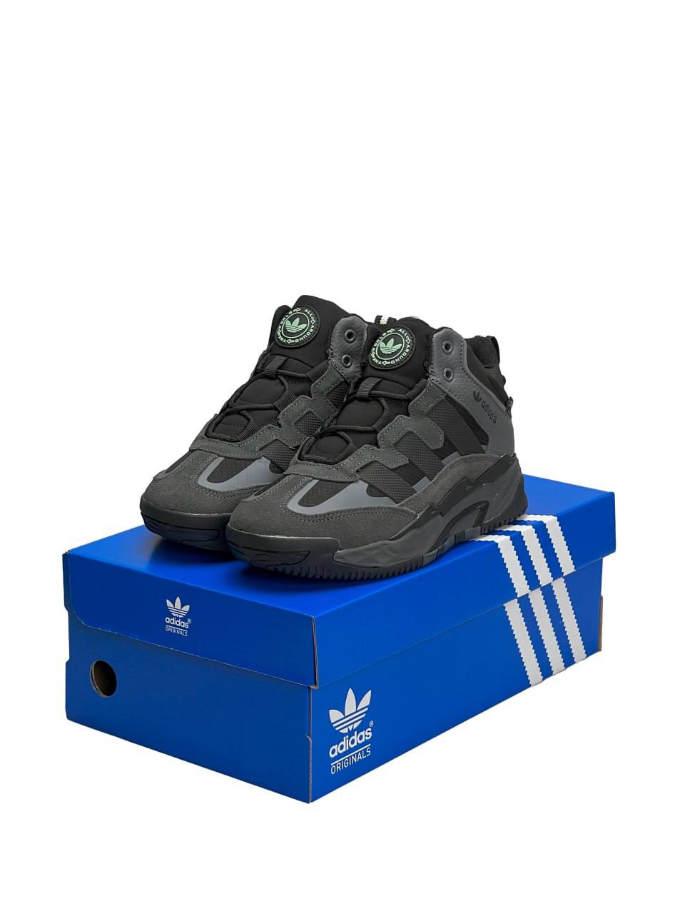 Adidas Niteball High Grey Black Fur