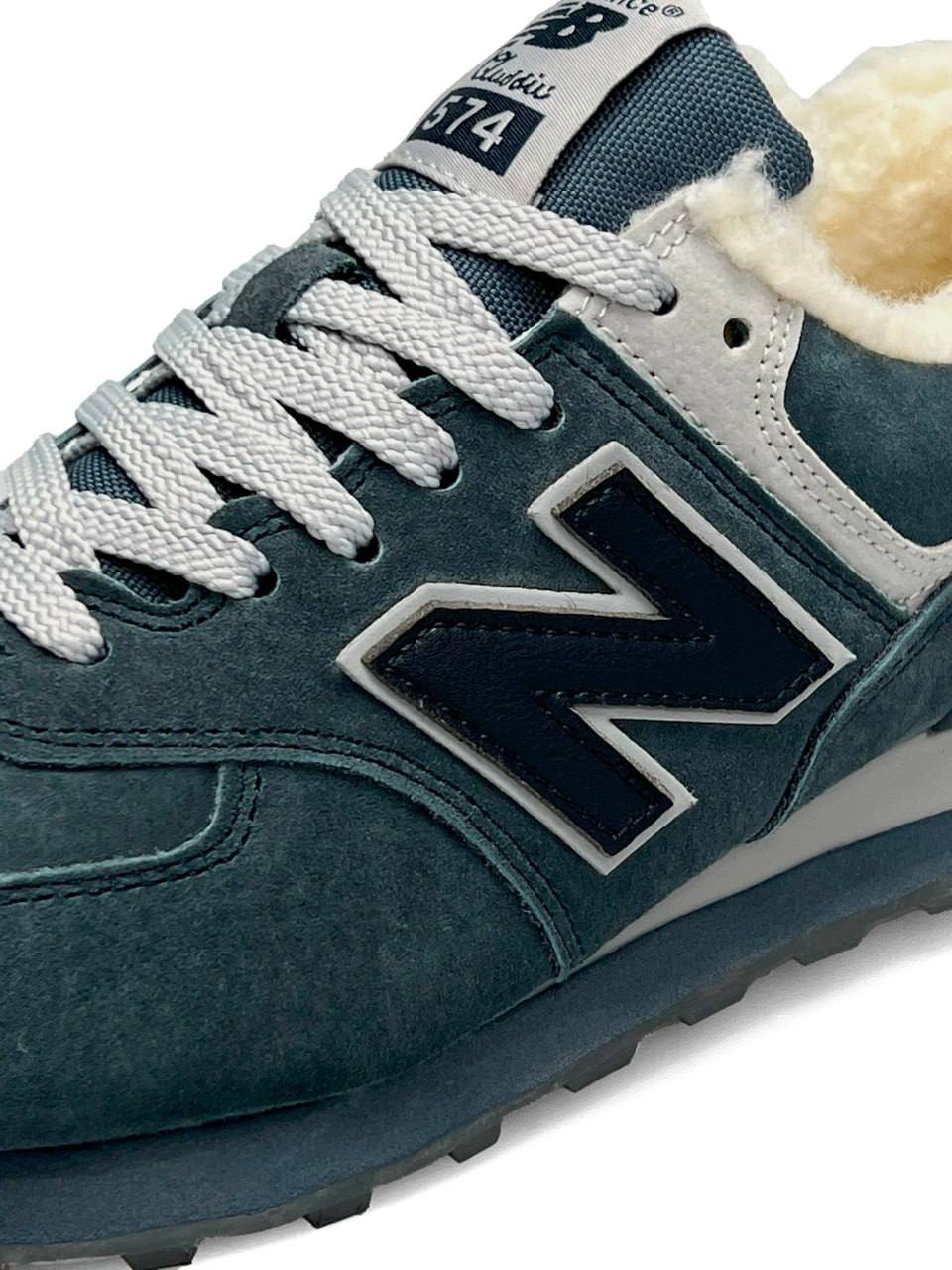 New Balance 574 Dark Gray Fur
