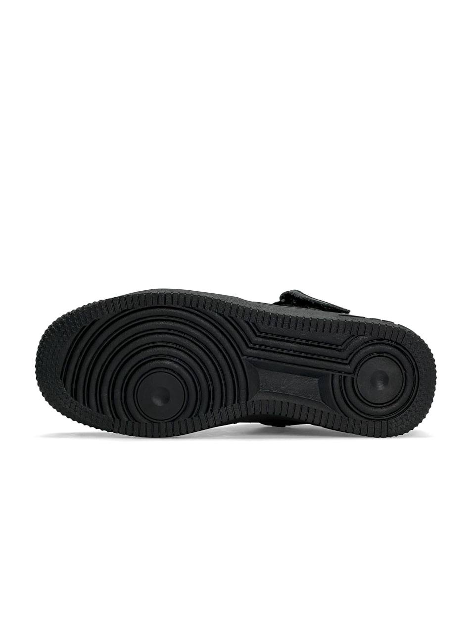 Nike Air Force 1 Utility High Black Gray Fur