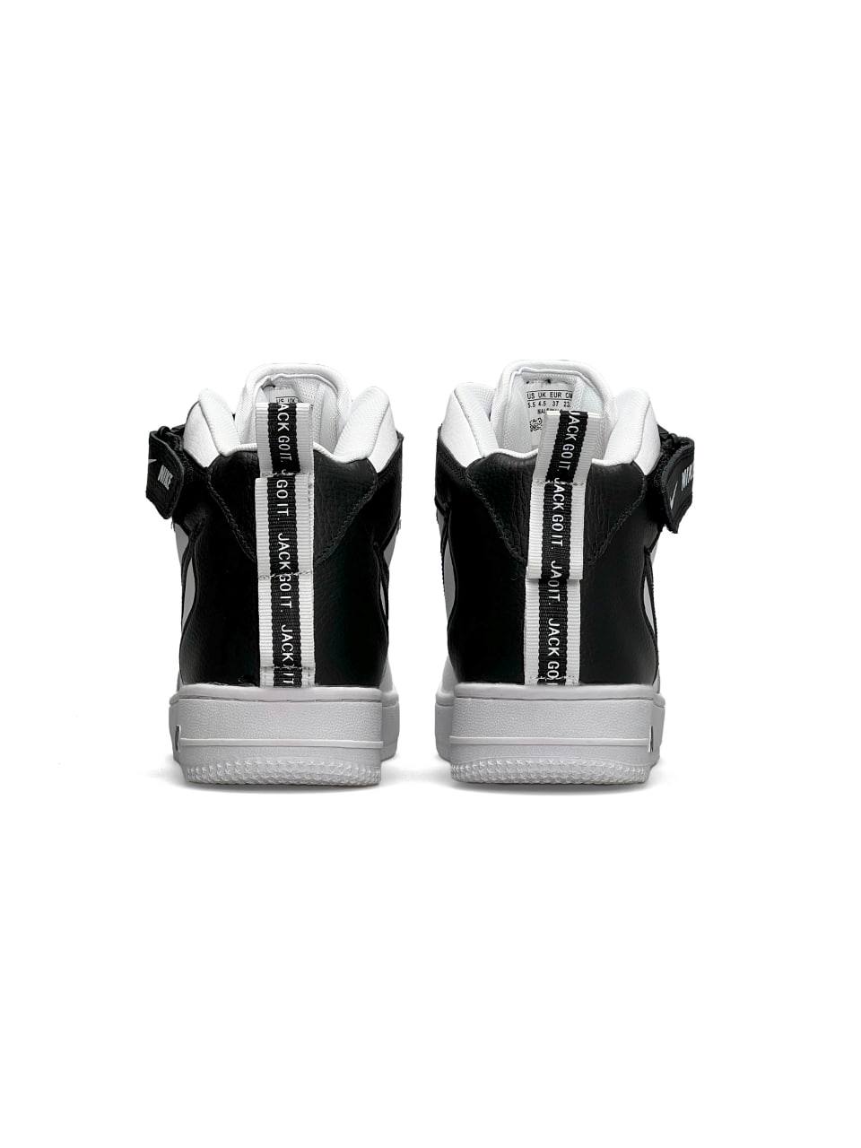 Nike Air Force 1 Utility High White Black Fur