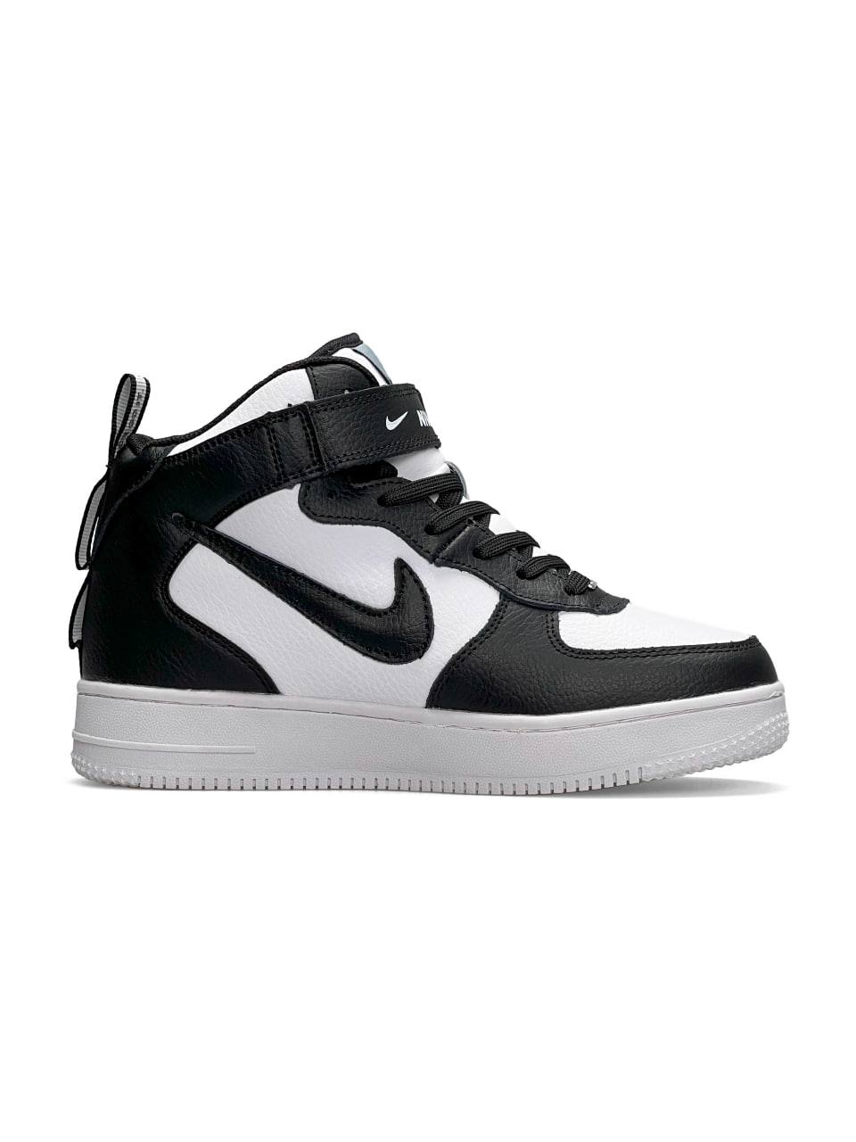 Nike Air Force 1 Utility High Military Black Fur